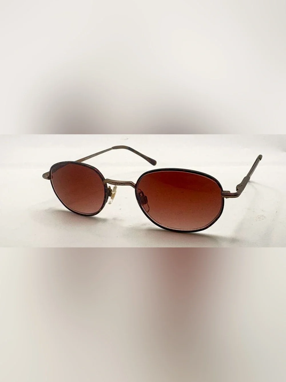 Purple Bronze Oval Sunglasses Frames Only
